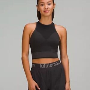 seamless shelf bra training tank